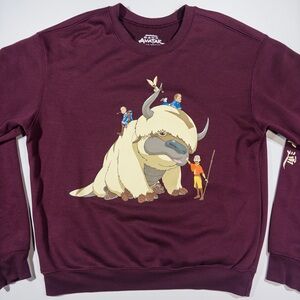 Avatar The Last Airbender Appa Crewneck Sweatshirt L Nickelodeon Anime